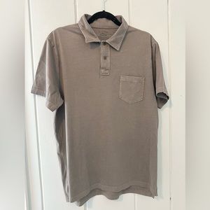 J. Crew Broken-In Jersey Polo / Olive / L